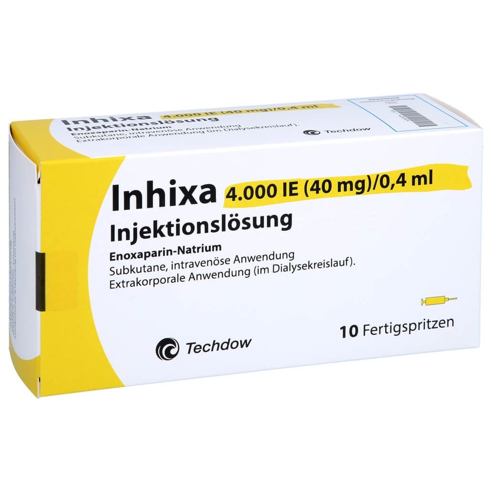Inhixa 4000 I.E. (40 mg)/0,4 ml Injektionslösung