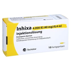 Inhixa 4000 I.E. (40 mg)/0,4 ml Injektionslösung
