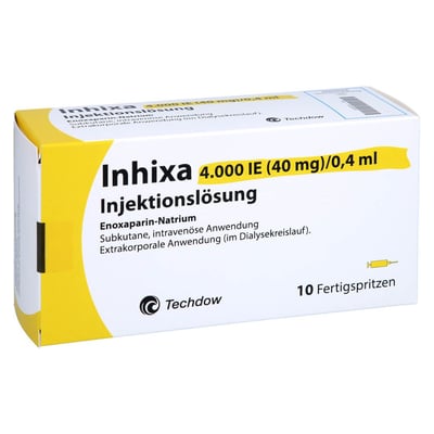 Inhixa 4000 I.E. (40 mg)/0,4 ml Injektionslösung