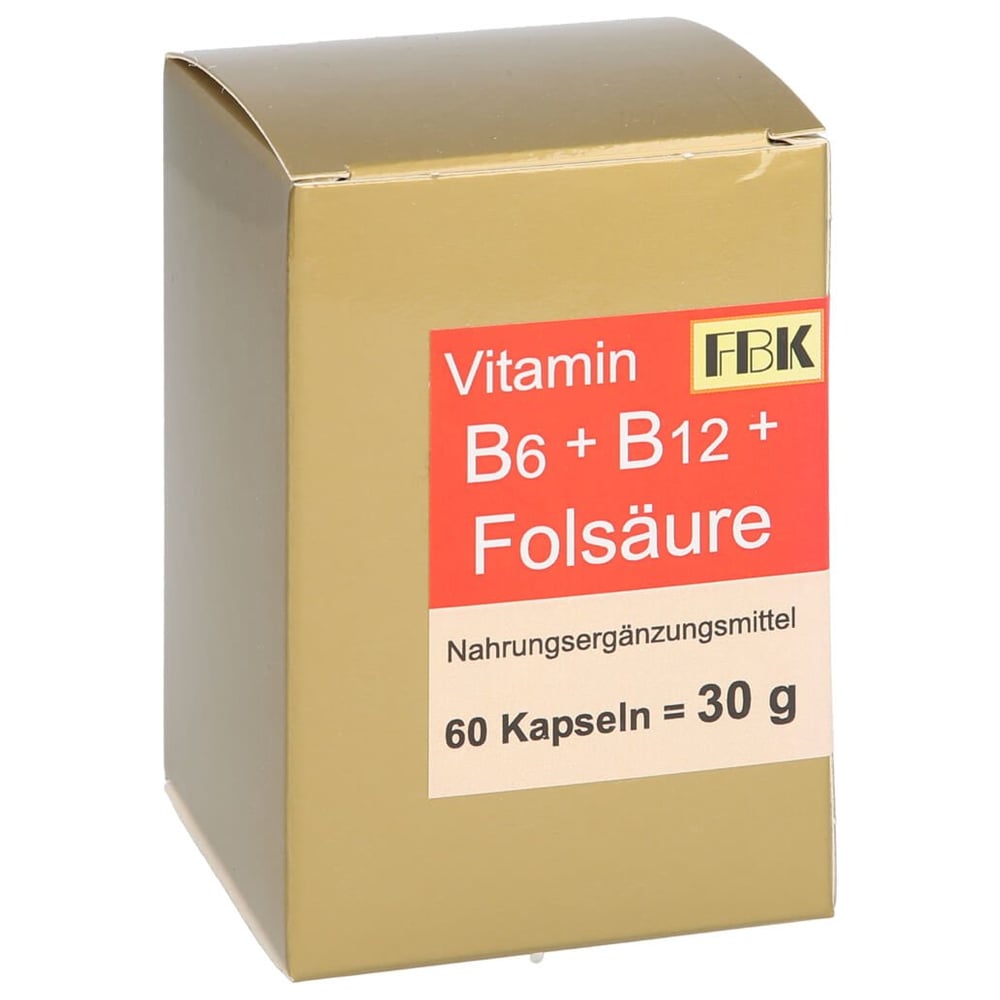 Vitamin B6+B12+Folsäure Kapseln