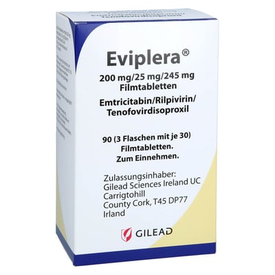 Eviplera 200 mg/25 mg/245 mg