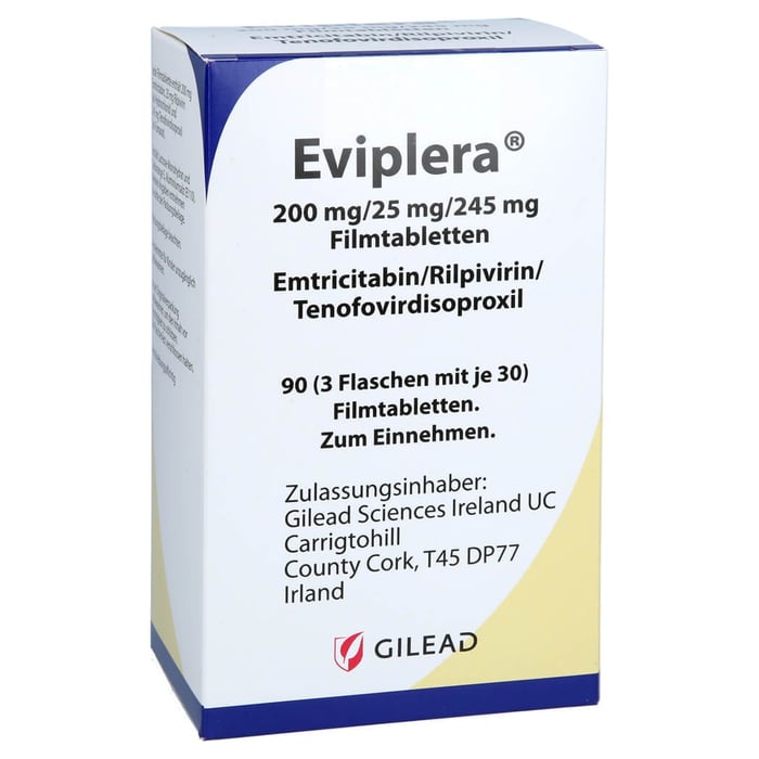 Eviplera 200mg/25mg/245mg
