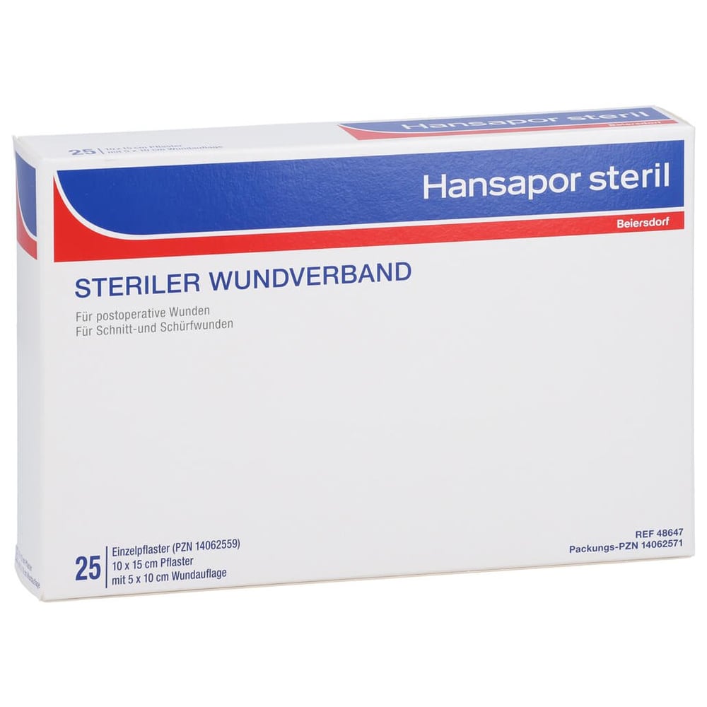 Hansapor steril 10x15 cm 25Stk