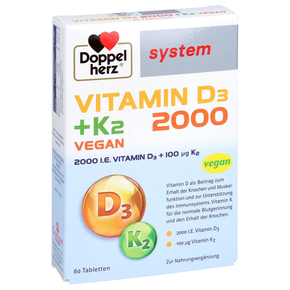 Doppelherz Vitamin D3 2000 + K2 system