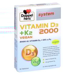 Doppelherz Vitamin D3 2000 + K2 system