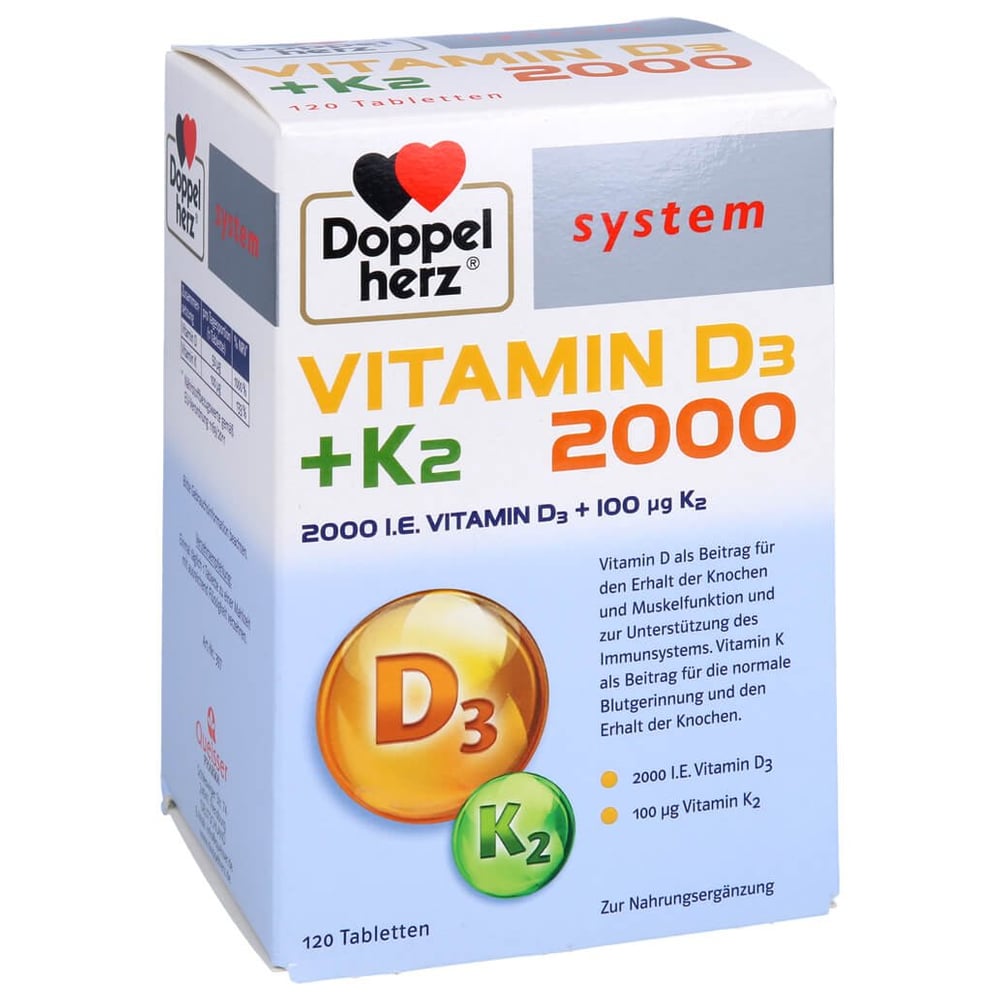 Doppelherz Vitamin D3 2000 + K2 system