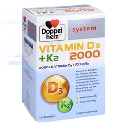 Doppelherz Vitamin D3 2000 + K2 system