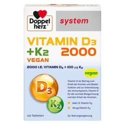 Doppelherz Vitamin D3 2000 + K2 system