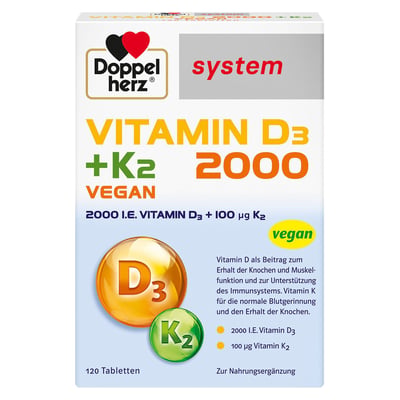 Doppelherz Vitamin D3 2000 + K2 system