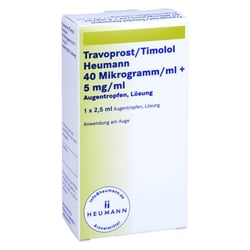 Travoprost/Timolol Heumann 40 Mikrogramm/ml + 5 mg/ml