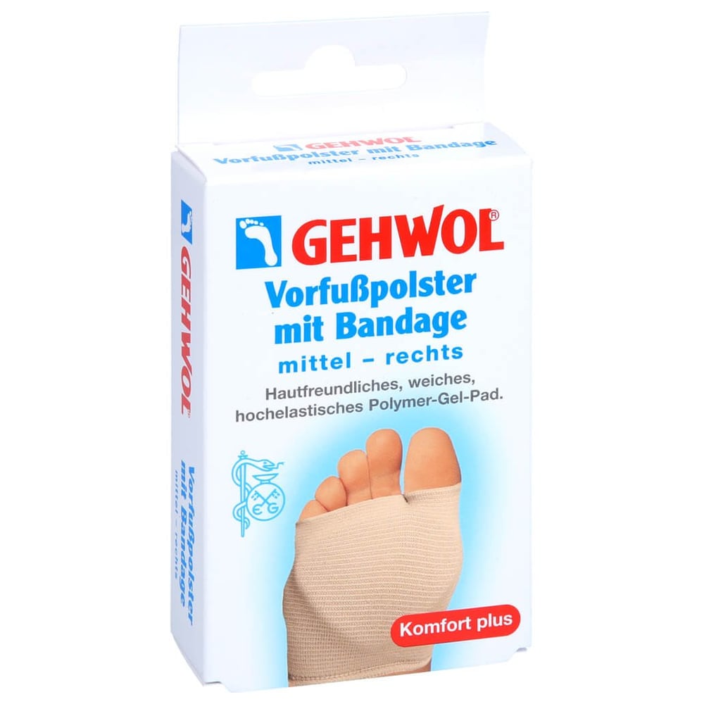 Gehwol Vorfußpolster mit Bandage rechts mittel