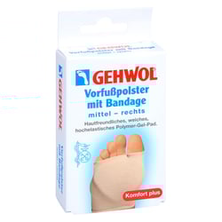 Gehwol Vorfußpolster mit Bandage rechts mittel