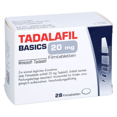 Tadalafil Basics 20 mg Produktbild 1