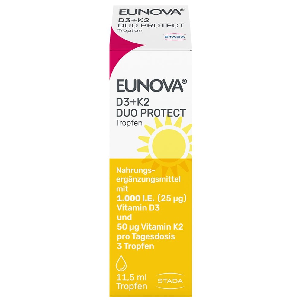 Eunova Duoprotect D3+k2 1000 I.E./50 ug Tropfen