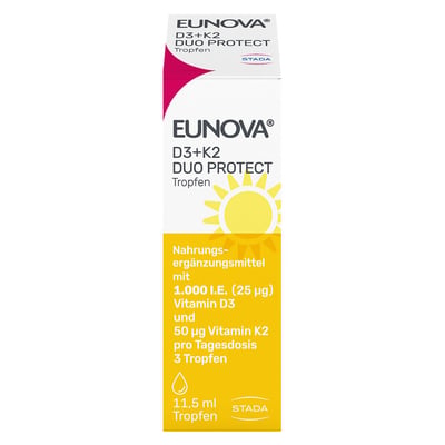 Eunova Duoprotect D3+k2 1000 I.E./50 ug Tropfen Produktbild 1