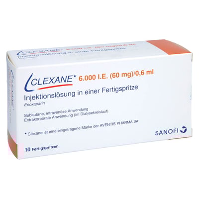 Clexane 6000 I.E. (60 mg)/0,6 ml Injektionslösung