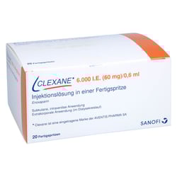 Clexane 6000 I.E. (60 mg)/0,6 ml Injektionslösung