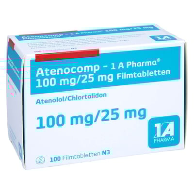 Atenocomp - 1 A Pharma 100 mg/25 mg Filmtabletten