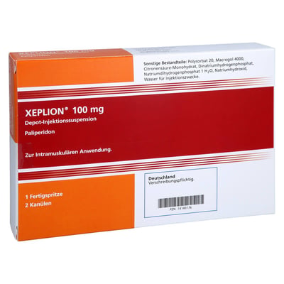 Xeplion 100 mg Depot-Injektionssuspension Produktbild 1