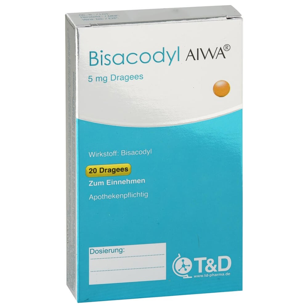 Bisacodyl AIWA 5 mg Dragees