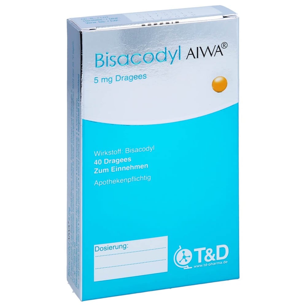 Bisacodyl AIWA 5 mg Dragees
