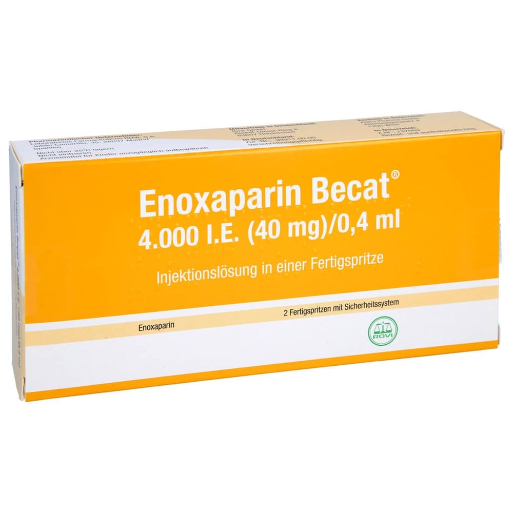 Enoxaparin Becat 4000 I.E. (40 mg)/0,4 ml Injektionslösung