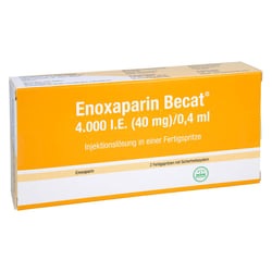 Enoxaparin Becat 4000 I.E. (40 mg)/0,4 ml Injektionslösung