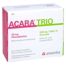 Acara Trio Ca+D3 35mg+500mg/1000IE 4F+24GRA