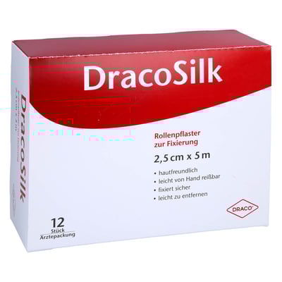 Dracosilk Rollenpflaster 2,5 cmx5 m o.Schutzring
