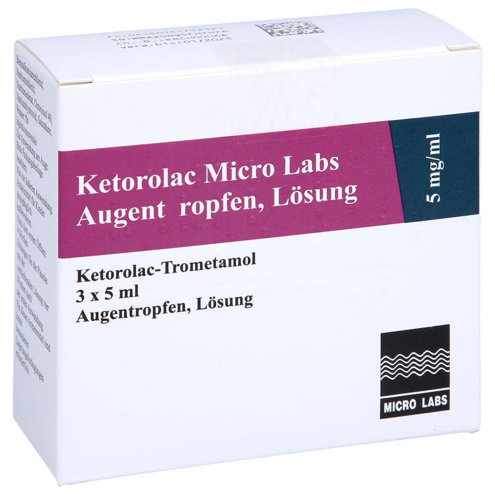 Ketorolac Micro Labs 5 mg/ml Augentropfen Lösung