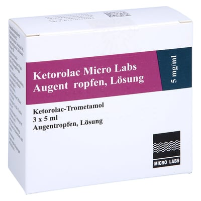 Ketorolac Micro Labs 5 mg/ml Augentropfen Lösung