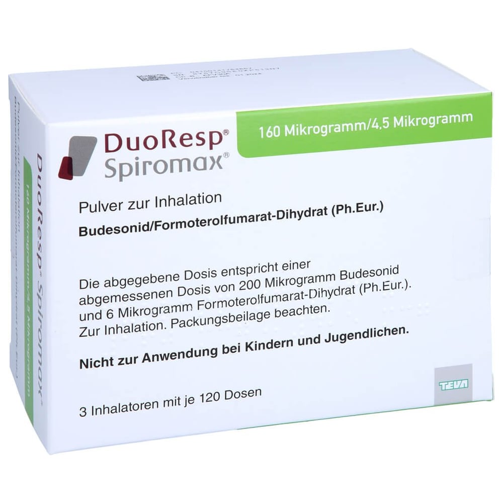 DuoResp Spiromax 160 Mikrogramm/4,5 Mikrogramm/Dosis