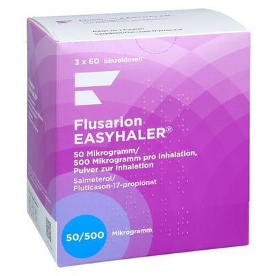 Flusarion Easyhaler 50 Mikrogramm/500 Mikrogramm Produktbild 1