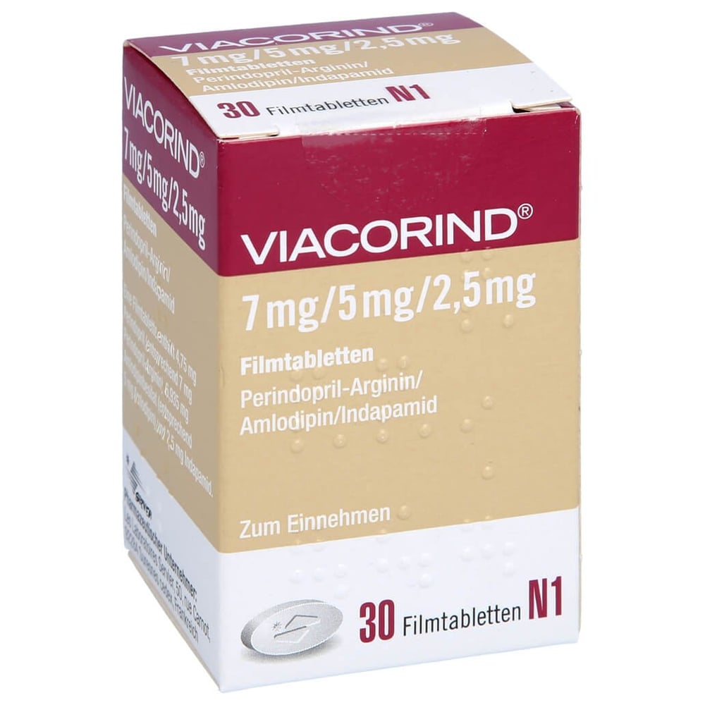 Viacorind 7 mg/5 mg/2.5 mg Filmtabletten