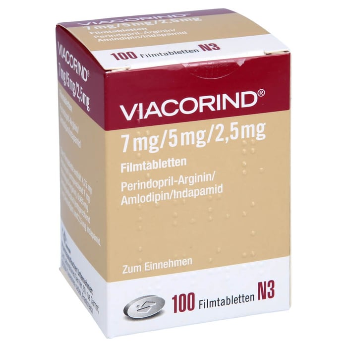 Viacorind 7 mg/5 mg/2.5 mg Filmtabletten
