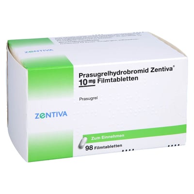 PRASUGRELHYDROBROMID Zentiva 10 mg Filmtabletten