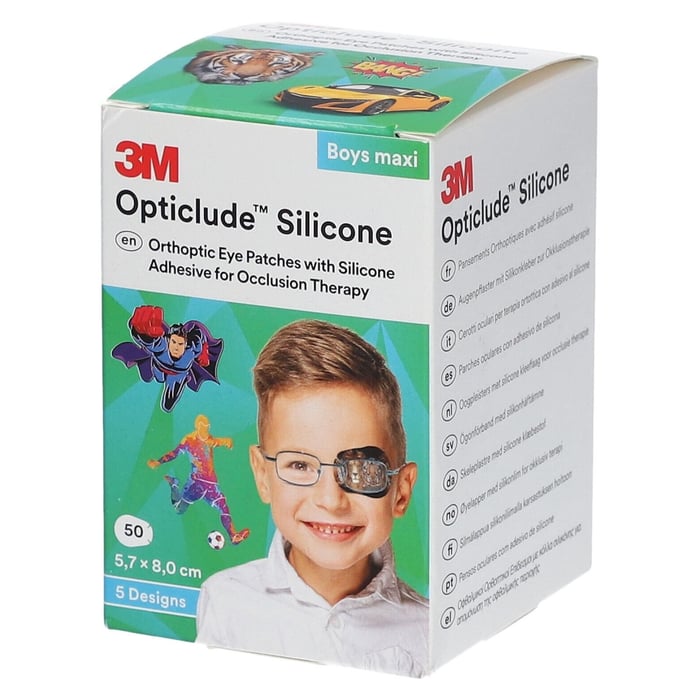 Opticlude 3M Silicone Boys maxi 5.7x8 cm 2739PB