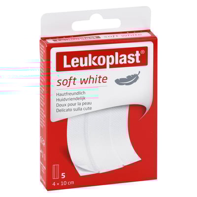 Leukoplast soft white Pflaster 4x10 cm