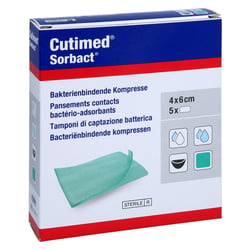 Cutimed Sorbact Kompressen 4x6 cm ToRa Pharma
