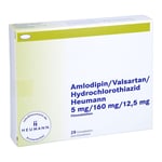 Amlodipin/Valsartan/Hydrochlorothiazid Heumann 5 mg/160 mg/12,5 mg Produktbild 1