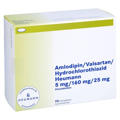 Amlodipin/Valsartan/Hydrochlorothiazid Heumann 5 mg/160 mg/25 mg
