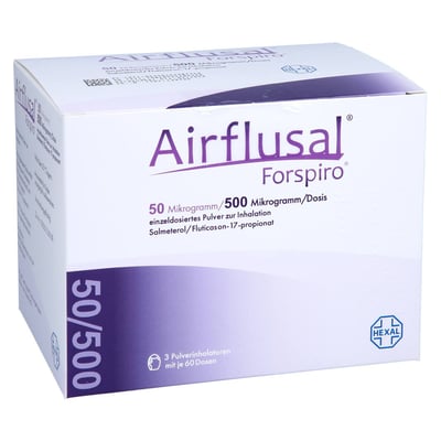 Airflusal Forspiro 50 Mikrogramm/500 Mikrogramm/Dosis