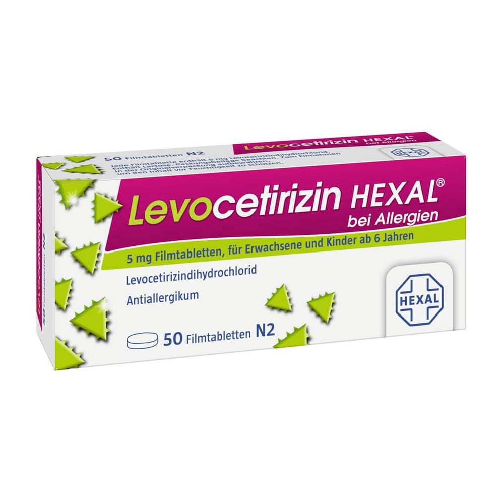 Levocetirizin HEXAL bei Allergien 5 mg