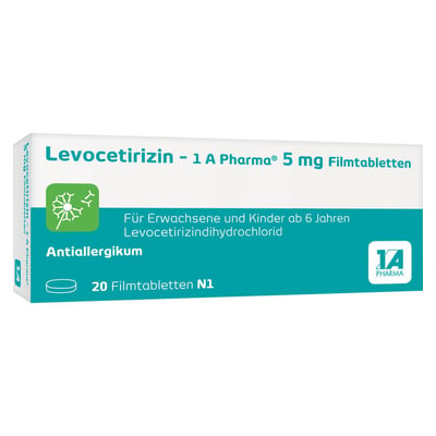 Levocetirizin - 1 A Pharma 5 mg Filmtabletten