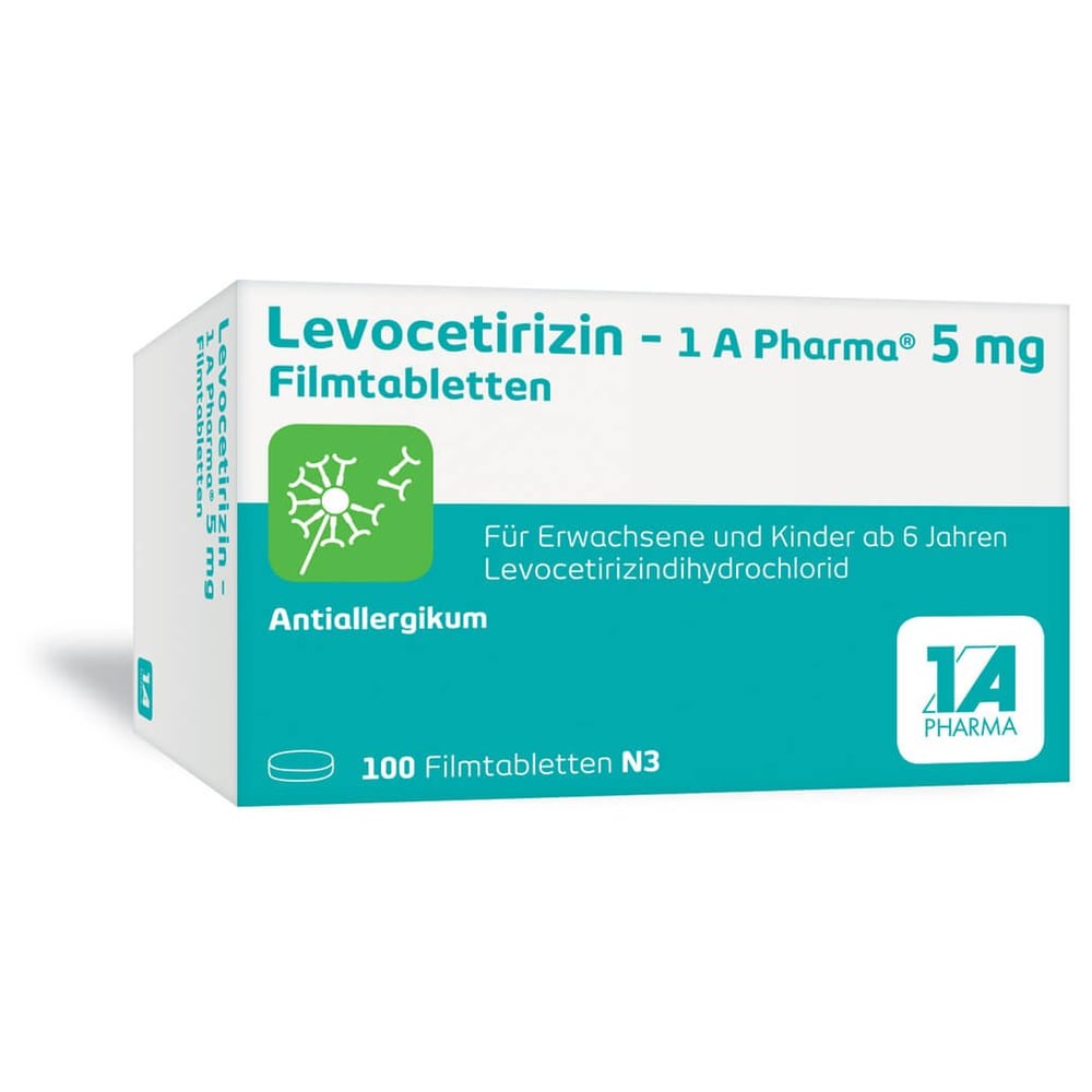 Levocetirizin - 1 A Pharma 5 mg Filmtabletten