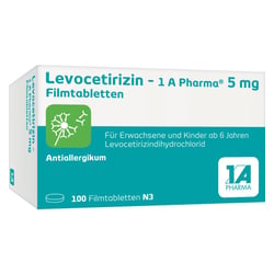 Levocetirizin - 1 A Pharma 5 mg Filmtabletten