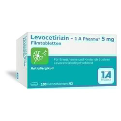 Levocetirizin - 1 A Pharma 5 mg Filmtabletten