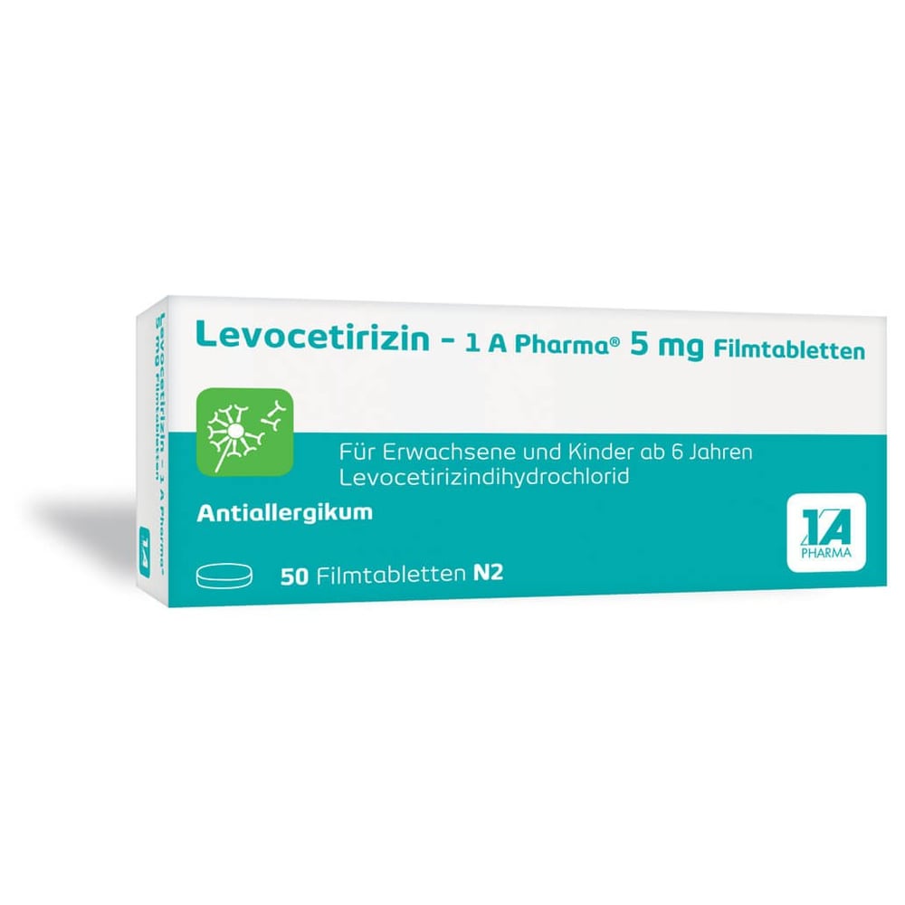 Levocetirizin - 1 A Pharma 5 mg Filmtabletten