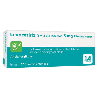 Levocetirizin - 1 A Pharma 5 mg Filmtabletten