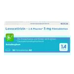 Levocetirizin - 1 A Pharma 5 mg Filmtabletten